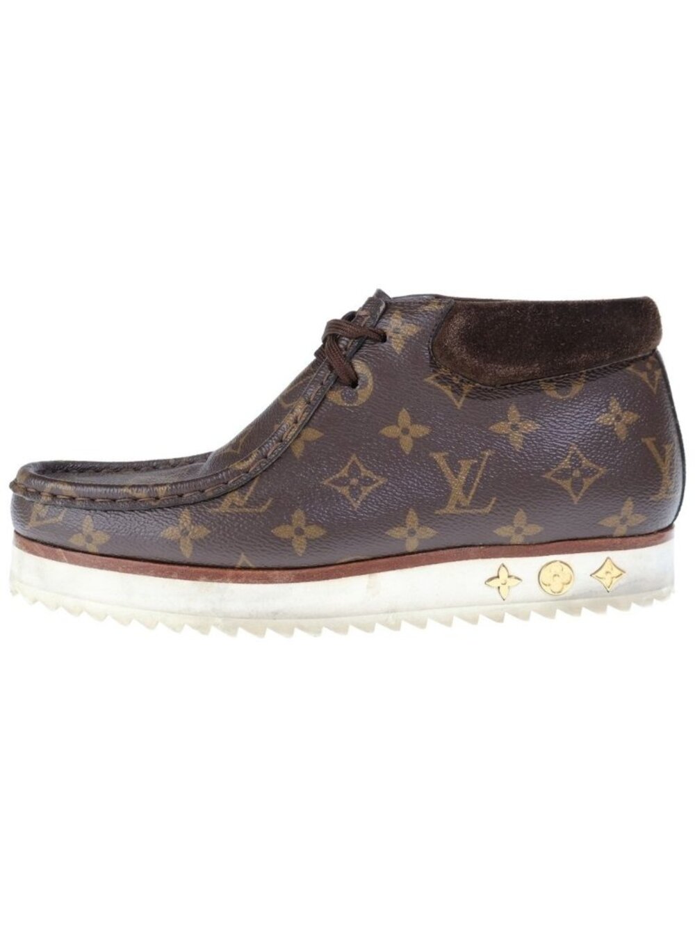 Louis Vuitton NIGO LV Mod Line Ankle Boots Monogram Canvas Leather Chukka High